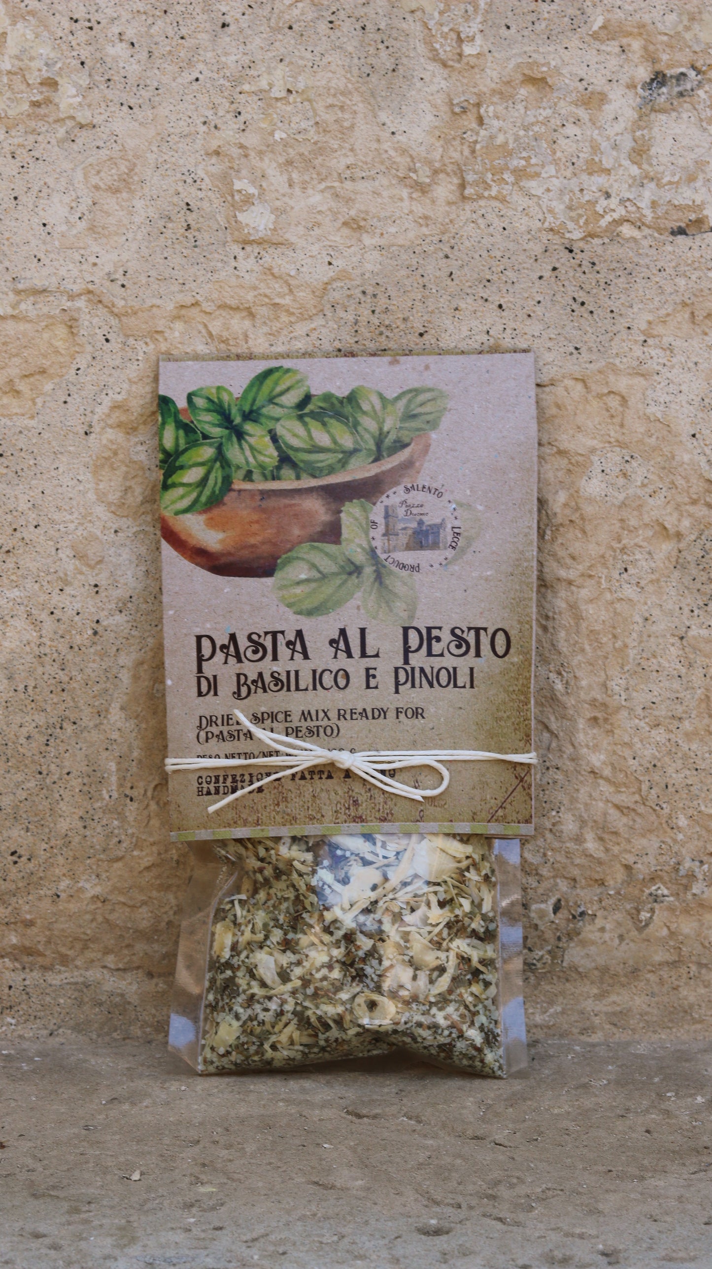 Pasta-Gewürzmischung mit Basilikum-Pinoli-Pesto - Pasta al Pesto di Basilico e Pinoli 100g