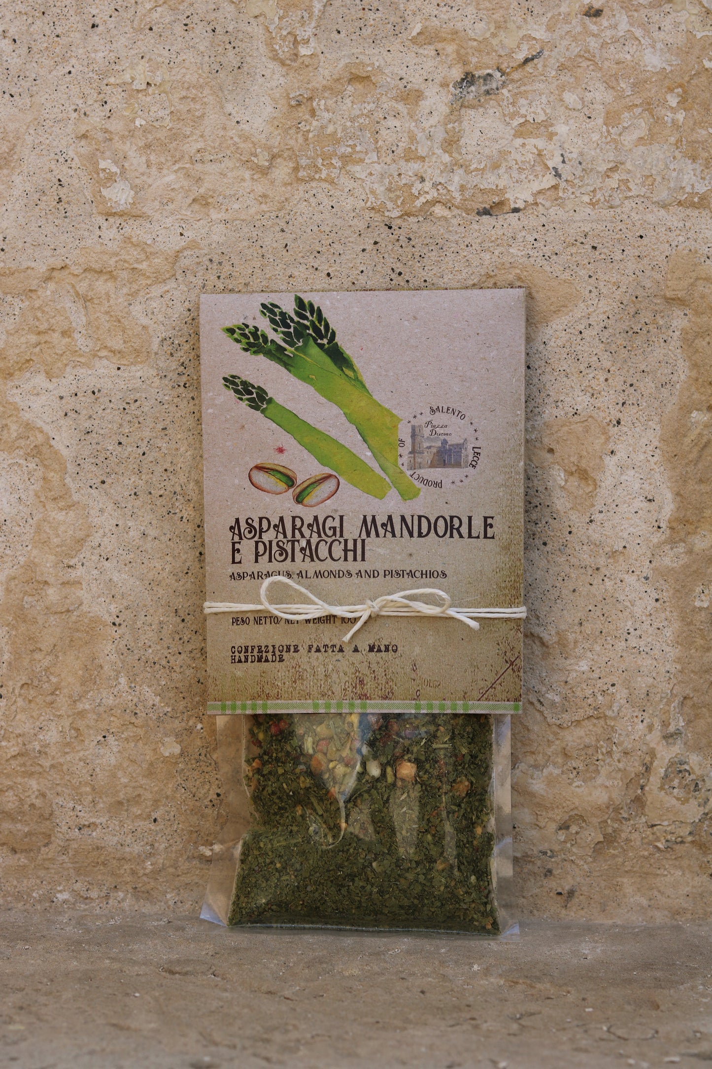 Pasta-Gewürzmischung Spargel mit Mandeln und Pistazien - Asparagi Mandorle e Pistacchi 100g