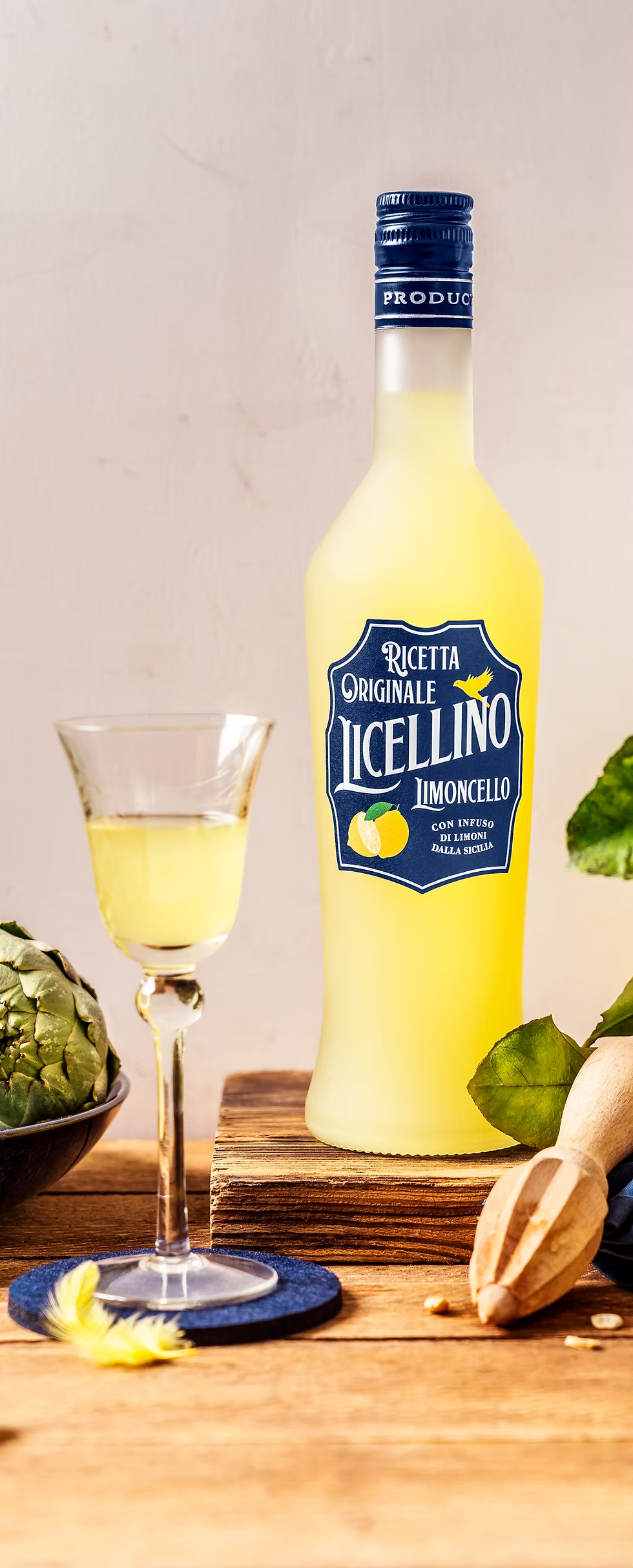 Licellino Limoncello - Nonna Gisellas Vermächtnis  0,7L 28% vol -Sizilien