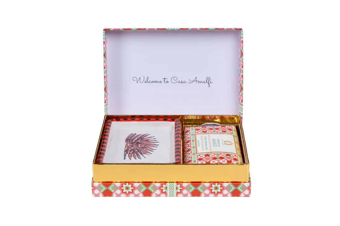 APERITIVO IN AMALFI Gift Set Seife + Portasapone Pesciolini
