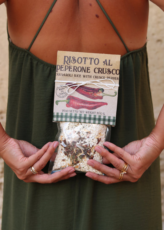 Risotto mit getrockneten Paprikaschoten - Risotto al Peperone Crusco 200g