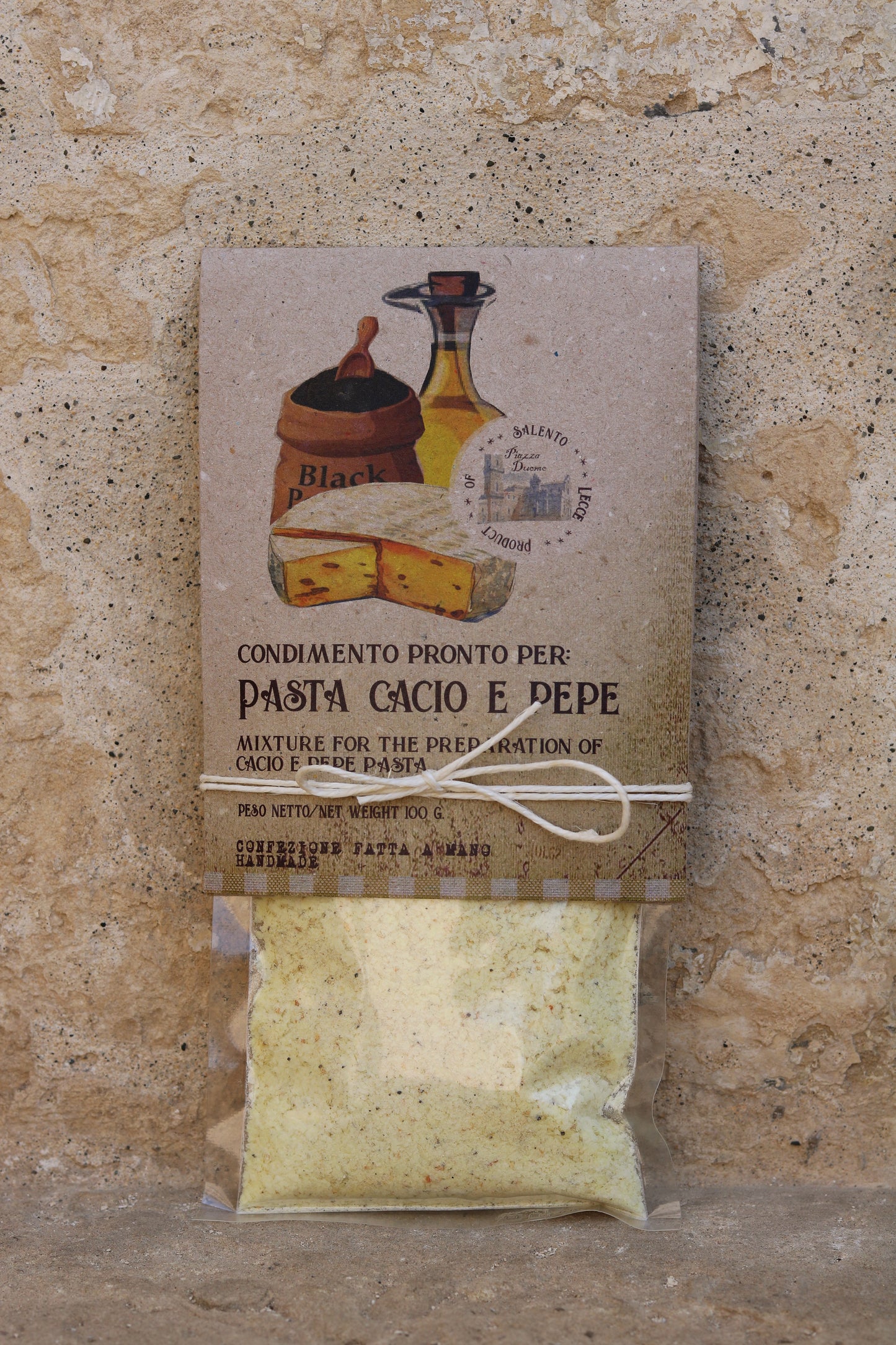 Pasta-Gewürzmischung Käse und Pfeffer - Condimento Pronto per Pasta Cacio e Pepe 100g