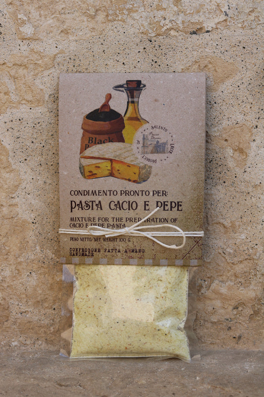Pasta-Gewürzmischung Käse und Pfeffer - Condimento Pronto per Pasta Cacio e Pepe 100g