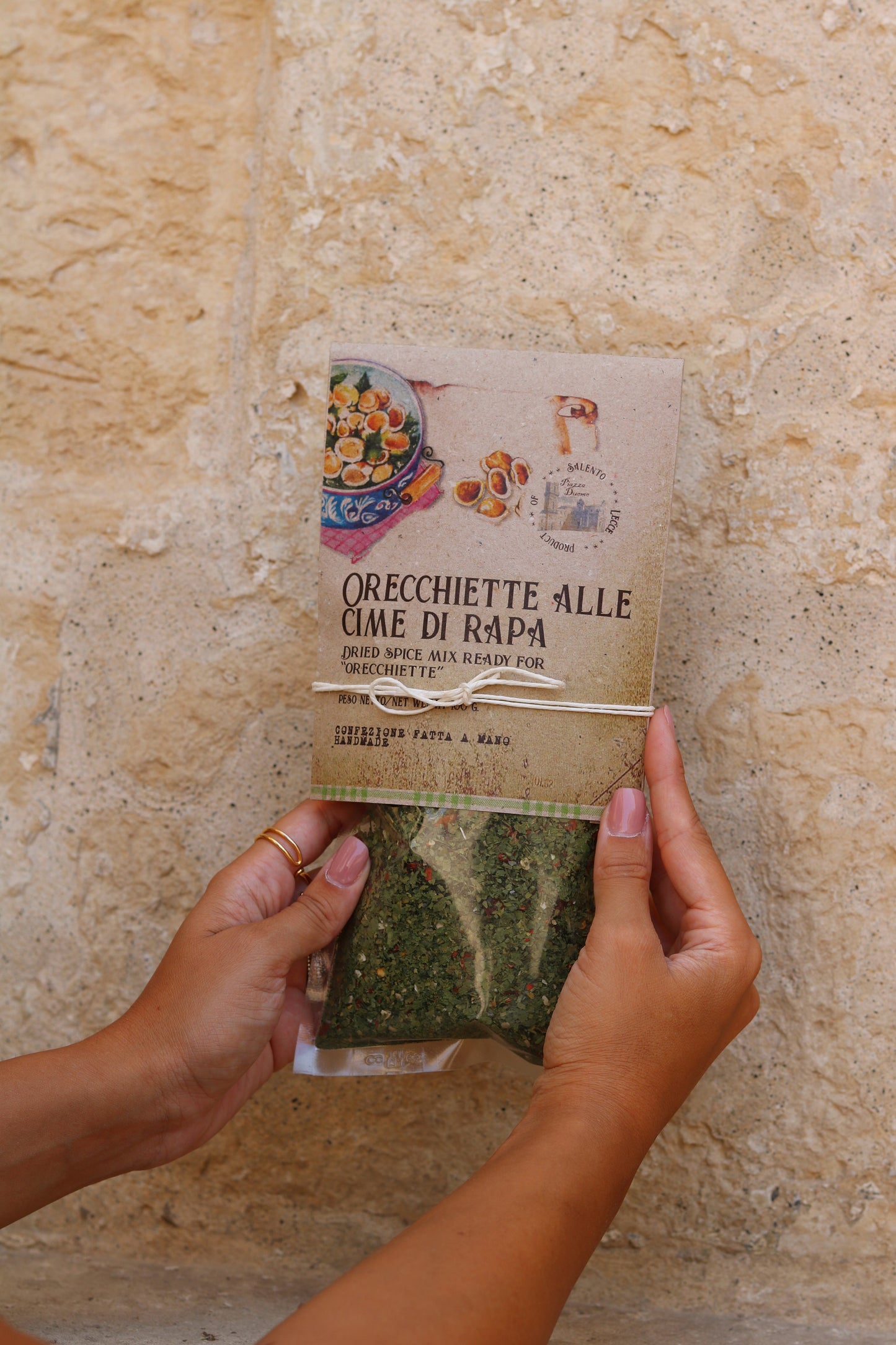 Orecchiette-Gewürzmischung mit Stängelkohl - Orecchiette alle Cime di Rapa 100g