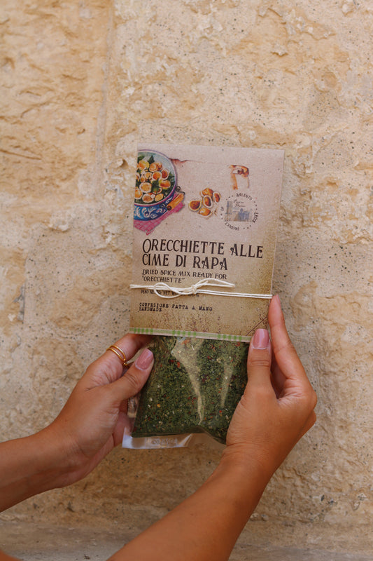 Orecchiette-Gewürzmischung mit Stängelkohl - Orecchiette alle Cime di Rapa 100g