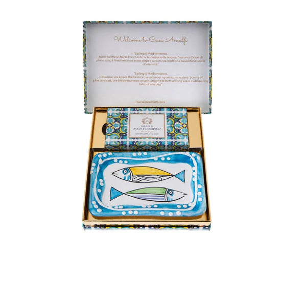 SAILING IL MEDITERRANEO Gift Set Seife + Portasapone Pesciolini