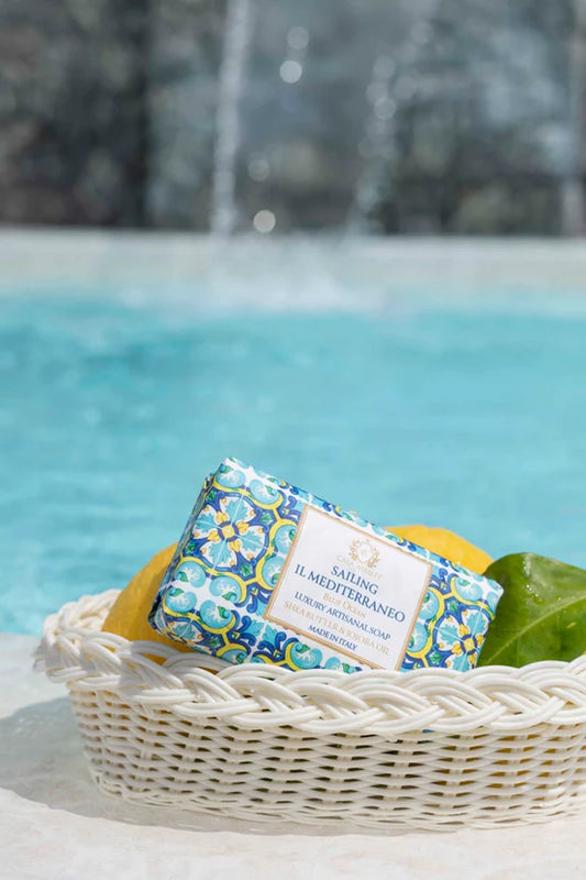 SAILING IL MEDITERRANEO Gift Set Seife + Portasapone Pesciolini