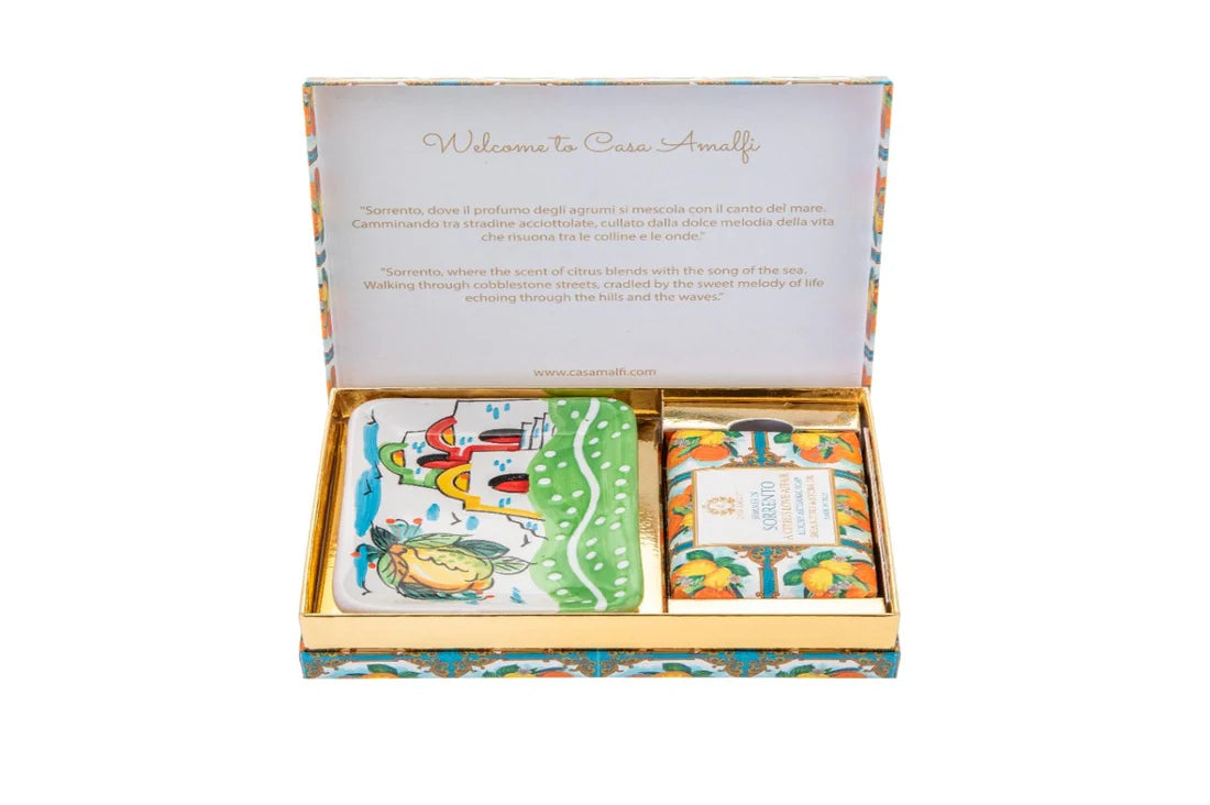 SUMMER IN SORRENTO Gift Set Seife + Portasapone Casette