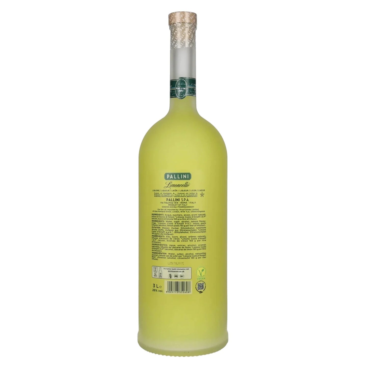 Pallini Limoncello 3 Liter