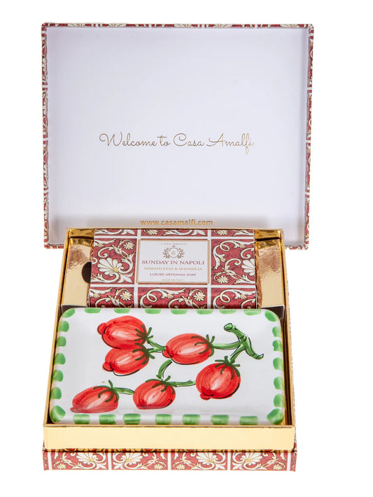 SUNDAY IN NAPOLI Gift Set Seife + Portasapone Pomodorino