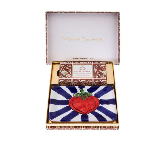 SUNDAY IN NAPOLI Gift Set Seife + Portasapone Pomodoro