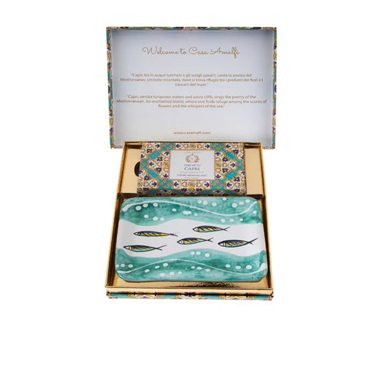TAKE ME TO CAPRI Gift Set Seife + Portasapone Pesciolini