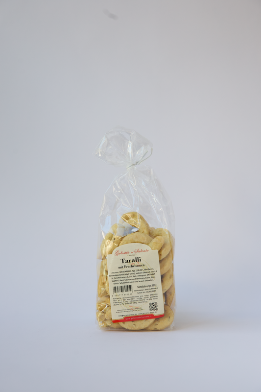 Taralli mit Fenchel - Taralli al finocchio 300 g