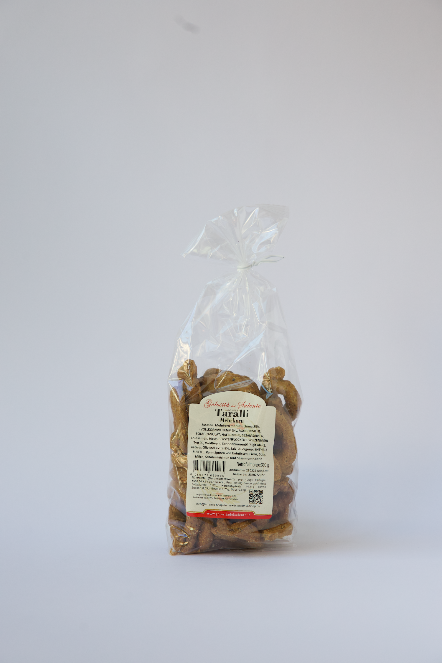 Taralli Mehrkorn – Taralli ai Multicereali 300g – TERRA MIA