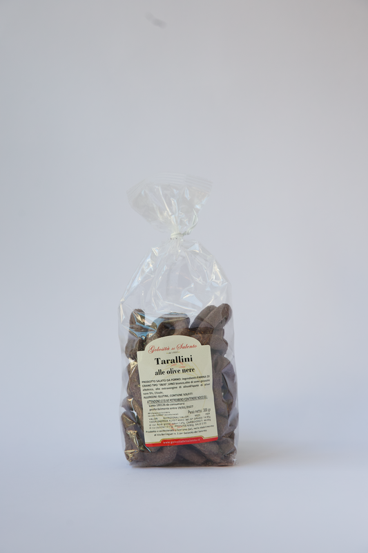 Taralli mit schwarzen Oliven - Taralli alle olive nere 300 g